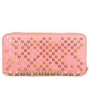 💕Gorgeous Christian Louboutin Panettone Spike Stud Zippy Wallet